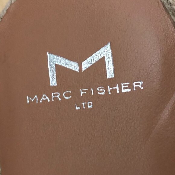 MARC FISHER Jaimee Espadrille Leather Slides - Picture 3 of 11